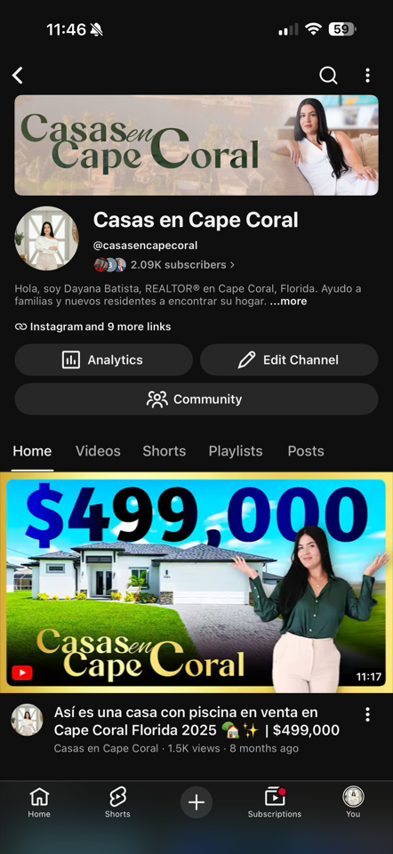 YouTube: Casas en Cape Coral